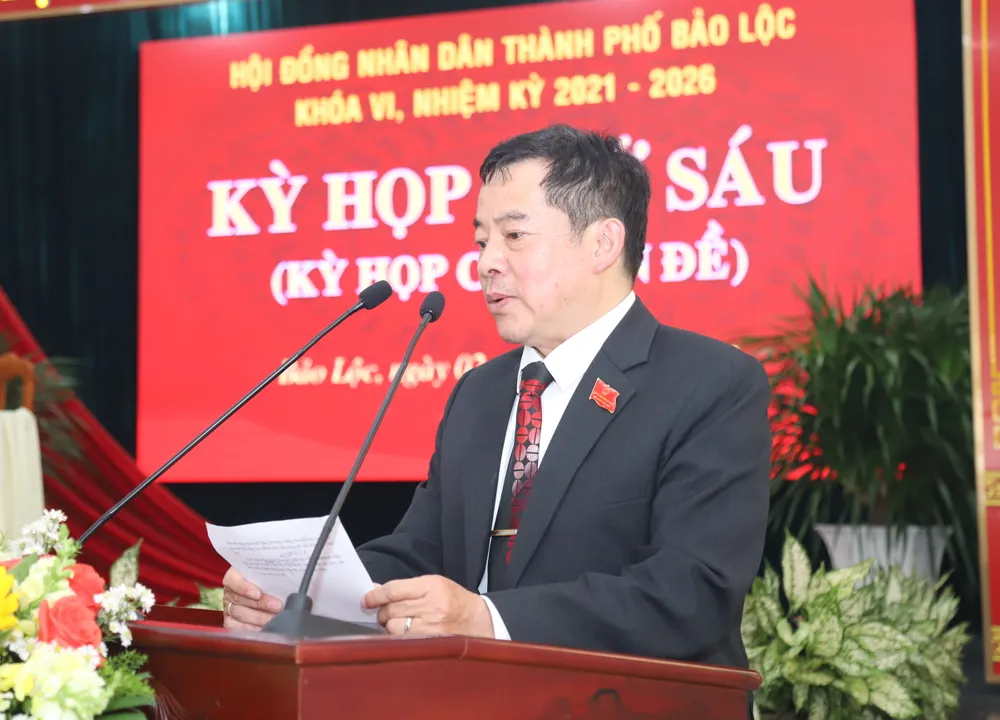 Ông Nguyễn Văn Phương được bầu làm Chủ tịch UBND TP Bảo Lộc ảnh 1