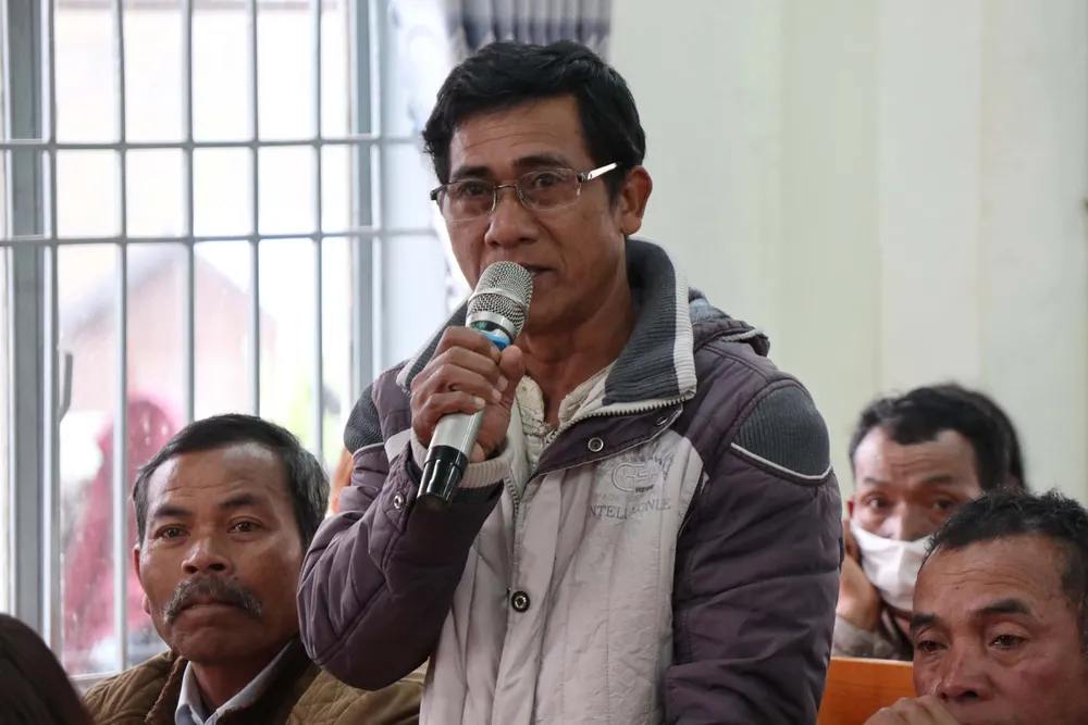 Trưởng Ban Nội chính Trung ương Phan Đình Trạc tiếp xúc cử tri tại xã Đạ Nhim (Lâm Đồng) ảnh 1