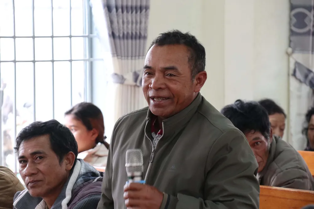 Trưởng Ban Nội chính Trung ương Phan Đình Trạc tiếp xúc cử tri tại xã Đạ Nhim (Lâm Đồng) ảnh 2