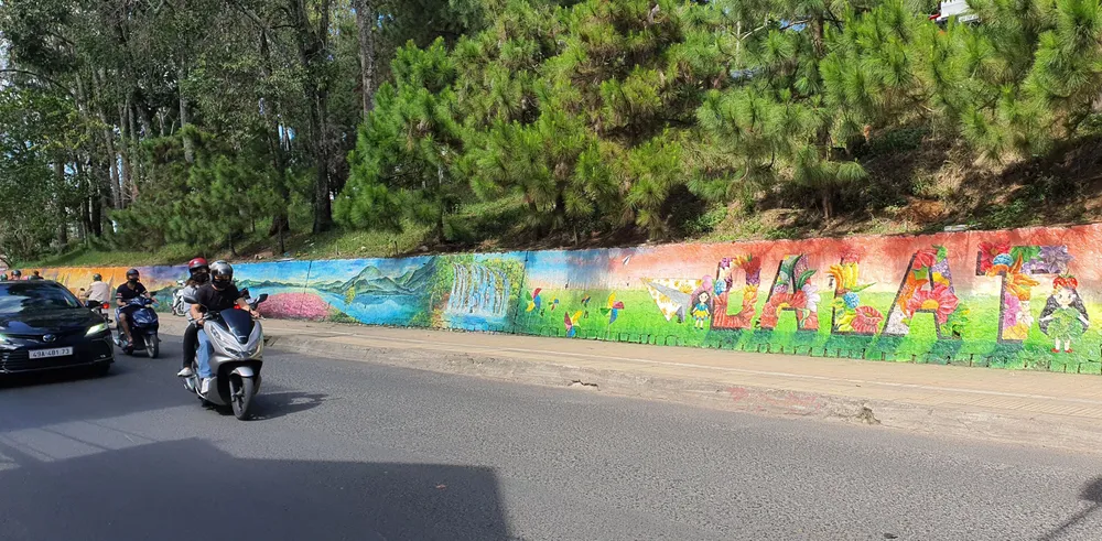 Loạt tranh trên bờ taluy tô điểm Đà Lạt ảnh 5