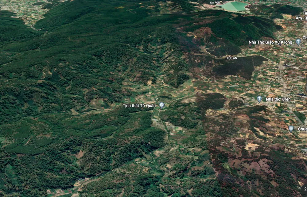 Khu vực xây dựng hồ chứa nước Ta Hoét nằm trên địa bàn thôn K'Rèn, xã Hiệp An, huyện Đức Trọng