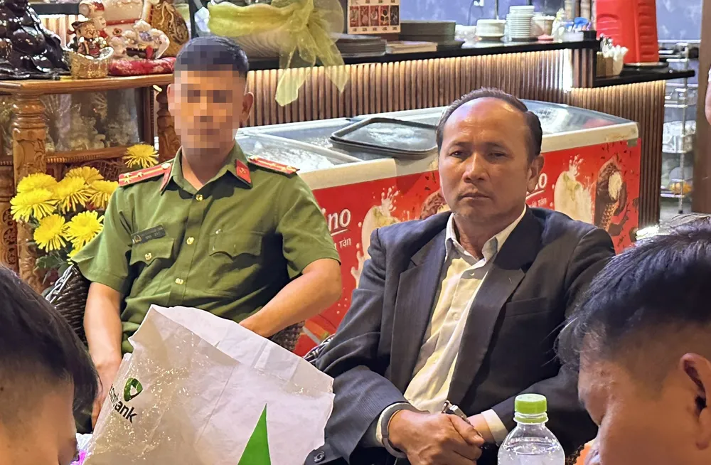 Ông Nguyễn Tự Cường tại thời điểm bị bắt giữ