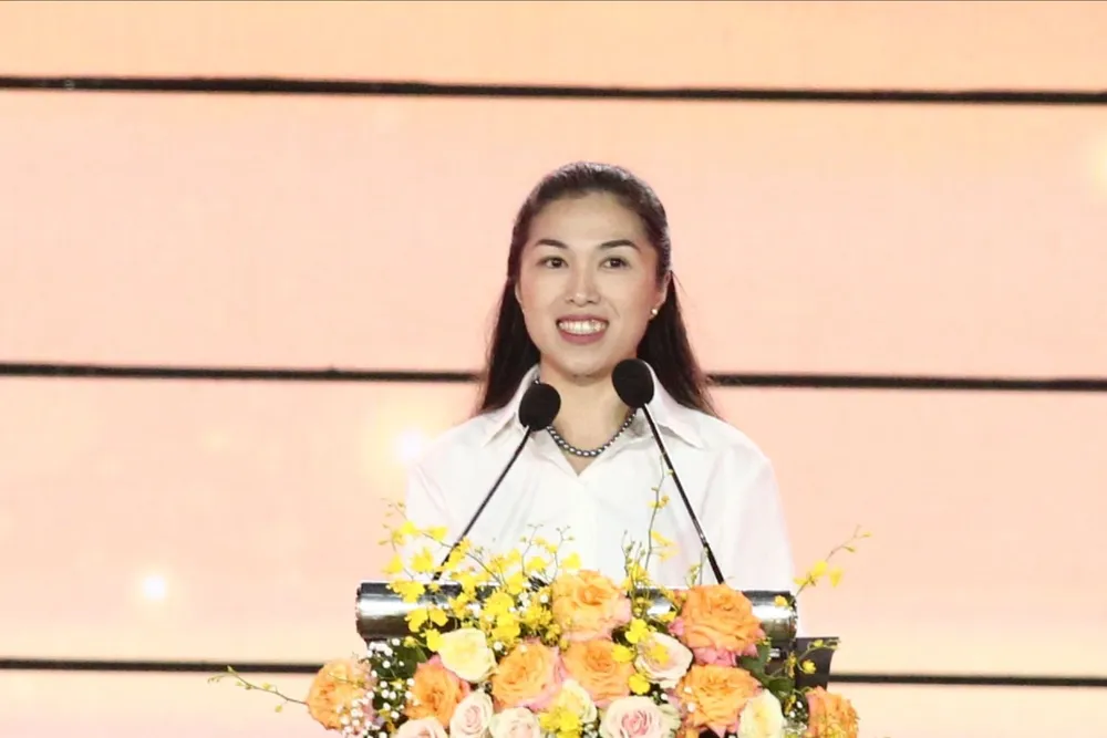 Bà Trần Diệp Mỹ Dung - Phó Bí thư Tỉnh Đoàn, Chủ tịch Hội đồng Đội tỉnh Lâm Đồng.JPG