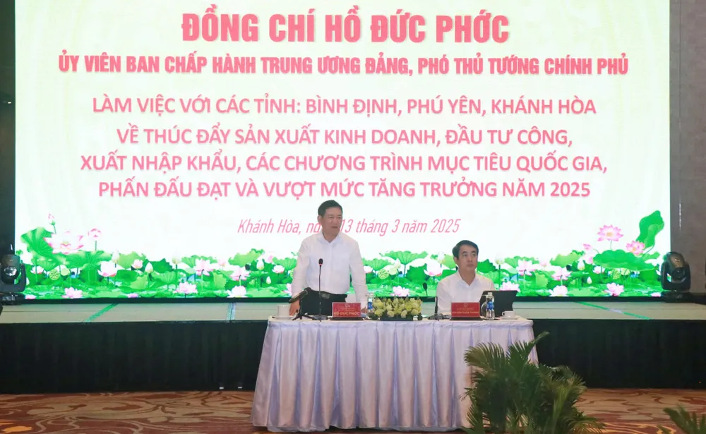 Phú Yên, Bình Định, Khánh Hoà cần đẩy nhanh các dự án, sớm đưa vào hoạt động 