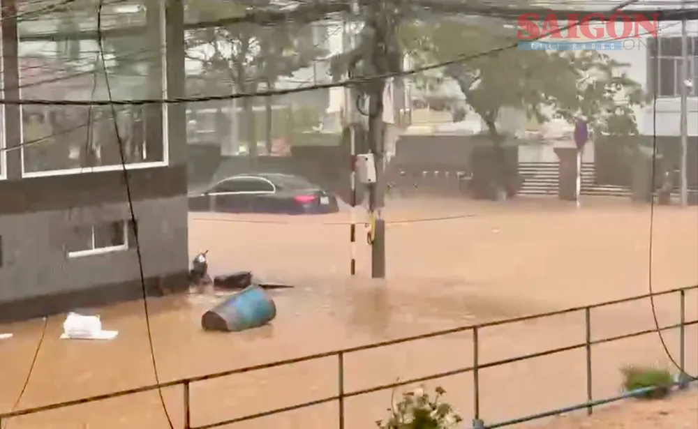 Lâm Đồng: Phường Xuân Hương - Đà Lạt lại ngập sau mưa