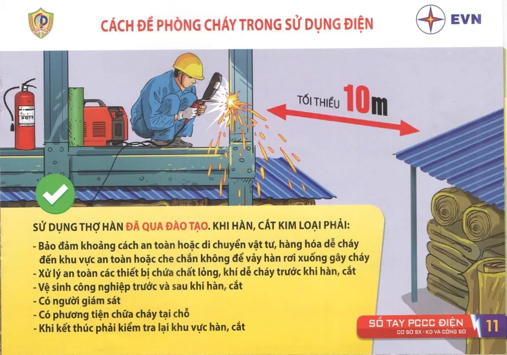 Hướng dẫn phòng cháy do chập điện tại các cơ sở sản xuất, kinh doanh, công sở  ảnh 9