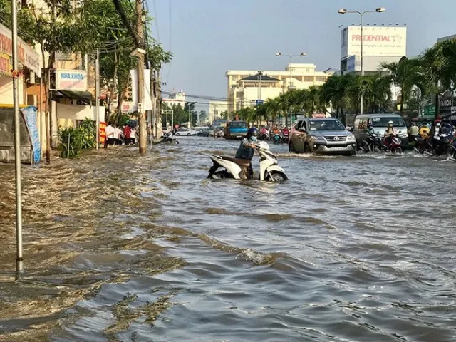 Nhiều nơi có thể ngập do triều cường