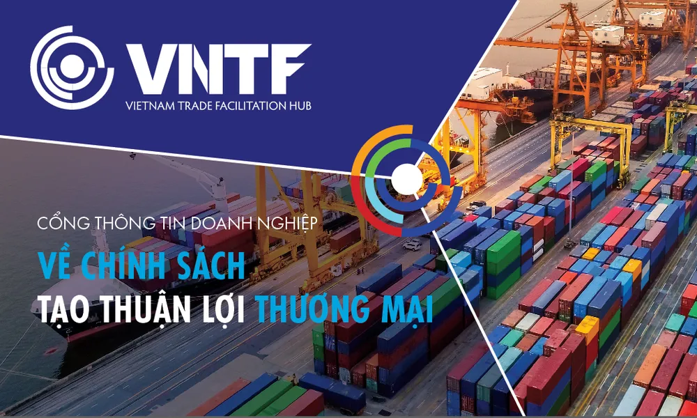 Giao diện Cổng thông tin về tạo thuận lợi thương mại cho doanh nghiệp của VCCI