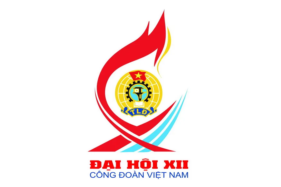 Biểu trưng của Đại hội Công đoàn Việt Nam lần thứ XII