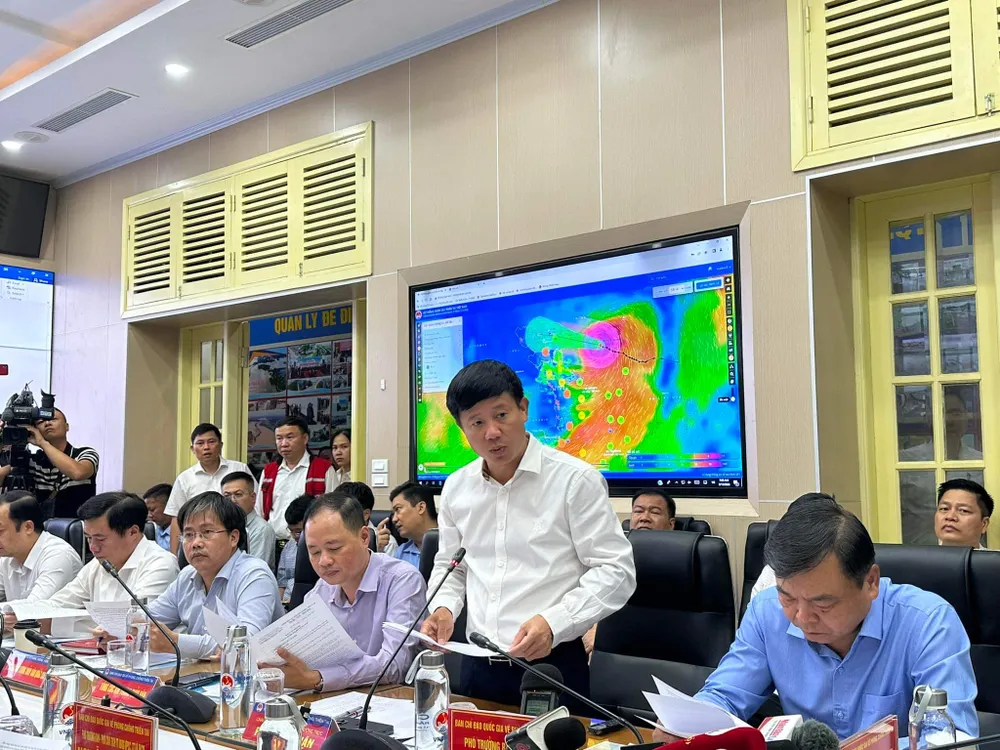 Văn phòng Thường trực Ban Chỉ đạo quốc gia báo cáo kế hoạch ứng phó bão Văn phòng Thường trực Ban Chỉ đạo quốc gia báo cáo kế hoạch ứng phó bão