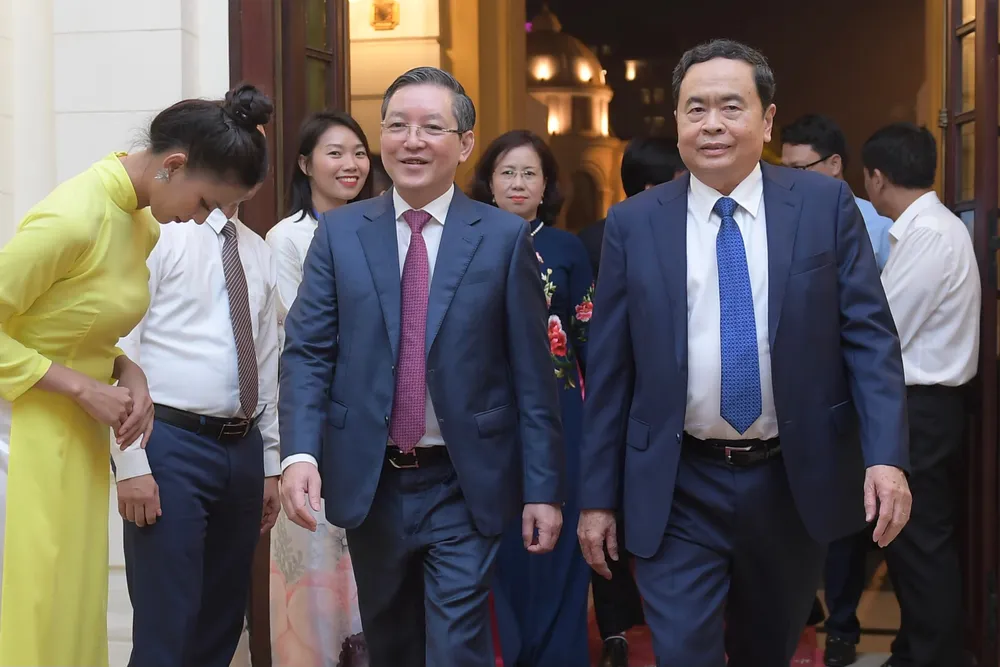 Phó Chủ tịch Thường trực Quốc hội Trần Thanh Mẫn đến dự lễ tôn vinh. Ảnh: CTV