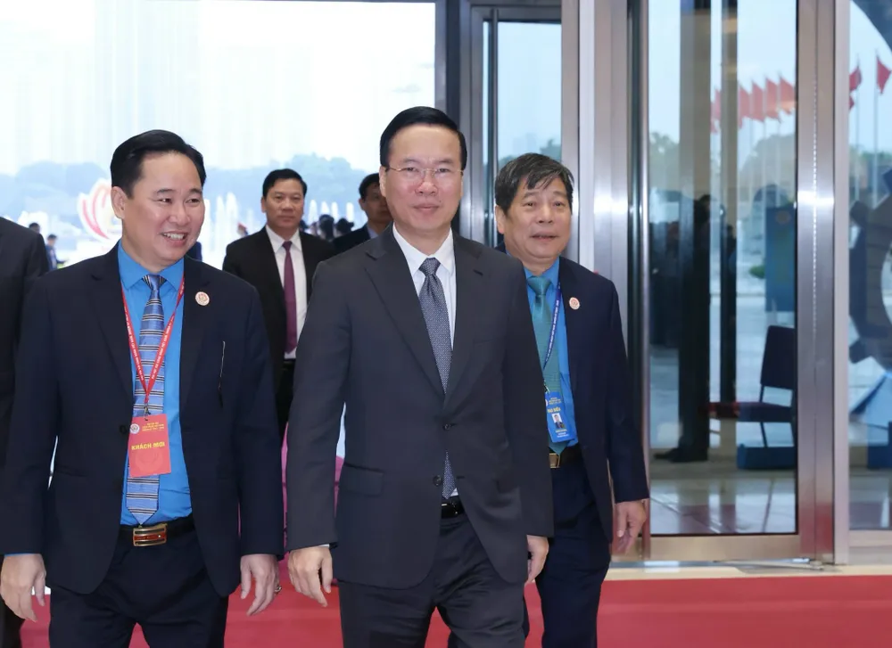 Chủ tịch nước Võ Văn Thưởng đến dự đại hội