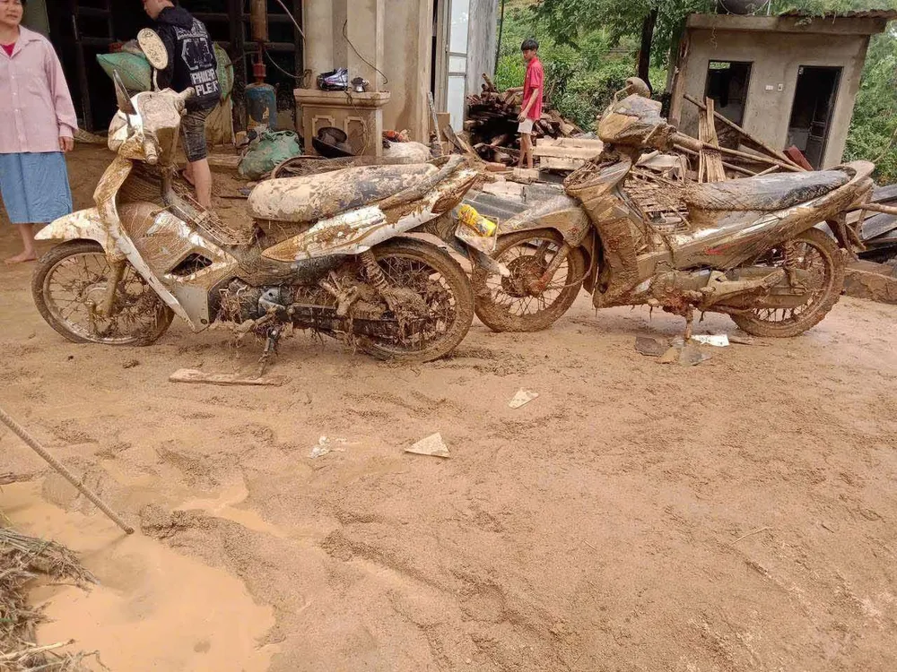 Những gì còn lại ở Chiềng Sơ. Ảnh do người dân chia sẻ