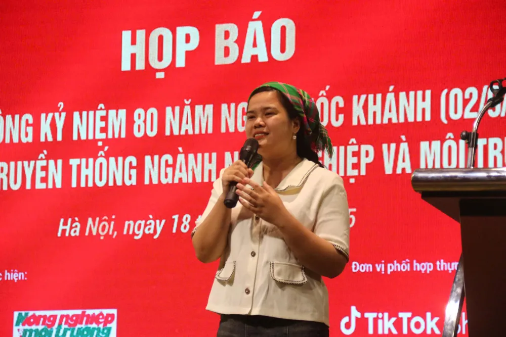 Giao lưu với các TikToker sẽ quảng bá về các thương hiệu nông sản Việt Nam tại triển lãm sắp tới