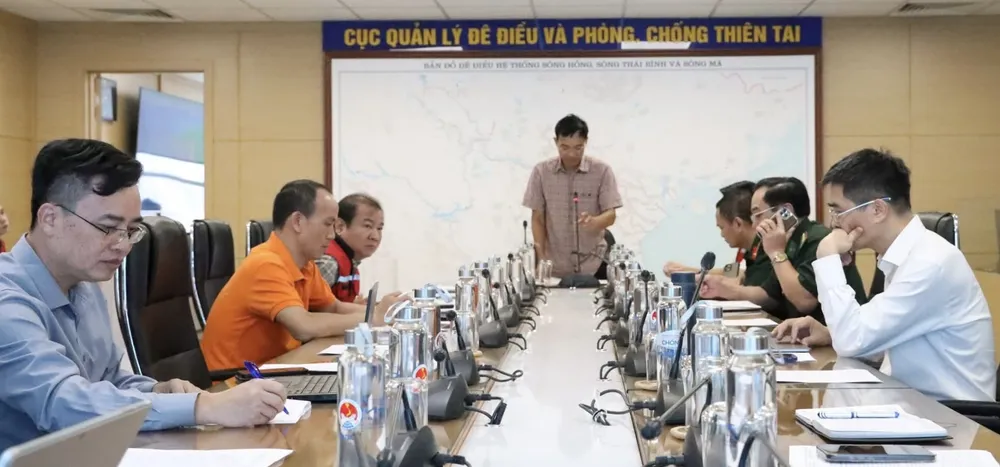 Cuộc họp ứng phó bão số 5 sáng 24-8 tại Hà Nội do Bộ Nông nghiệp và Môi trường chủ trì