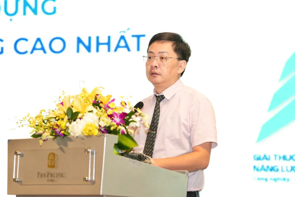 Lãnh đạo Cục Đổi mới sáng tạo, chuyển đổi xanh và khuyến công (Bộ Công thương) phát biểu