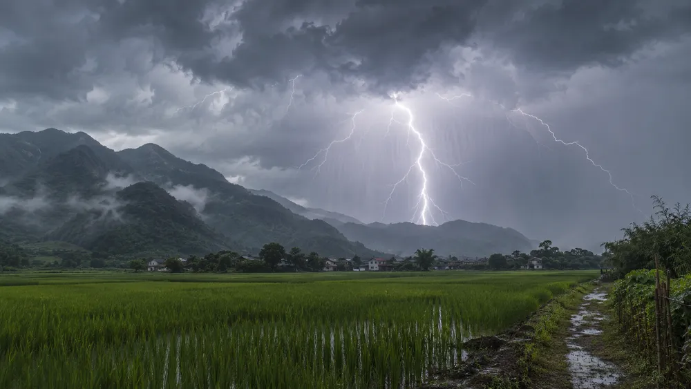 Mưa dông, sét ở miền núi phía Bắc: 1 người tử vong, 1 người bị thương