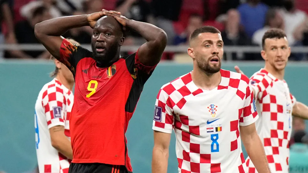 Vẻ mặt ngơ ngác của Lukaku trong màu áo tuyển Bỉ ở World Cup 2022 Vẻ mặt ngơ ngác của Lukaku trong màu áo tuyển Bỉ ở World Cup 2022