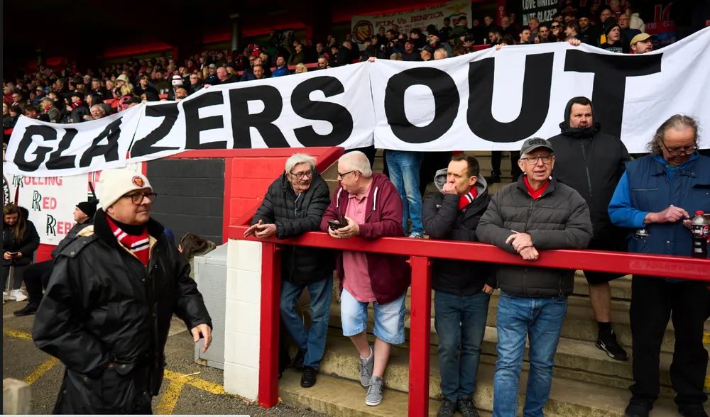 Cuộc biểu tình được tổ chức tại trận đấu sân nhà của FC với Stockton Buổi biểu tình ngồi tại chỗ sẽ diễn ra ở trận derby Manchester