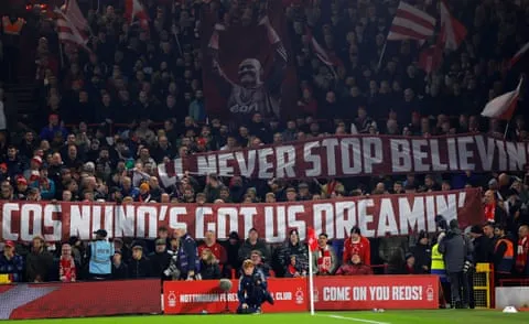 Nuno Espírito Santo khiến người hâm mộ Forest mơ về vinh quang châu Âu một lần nữa. Ảnh: Tom Jenkins/The Guardian