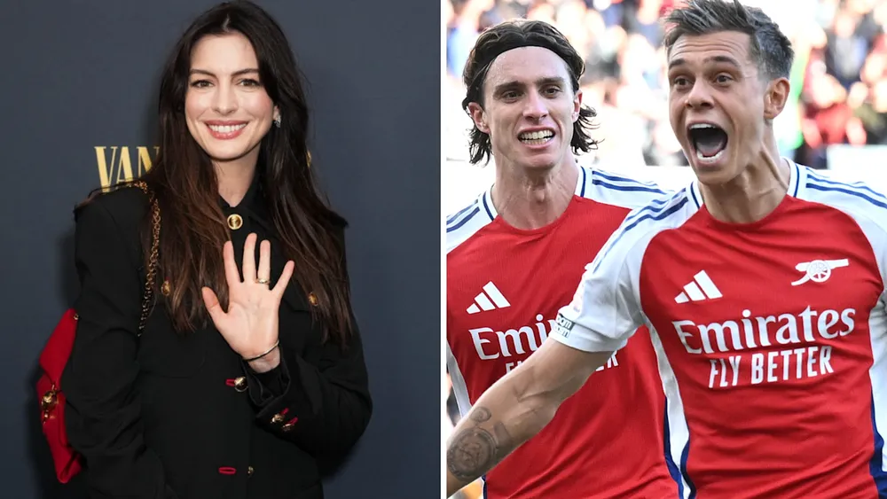 Ngôi sao Hollywood Anne Hathaway "mơ giấc mơ" về vinh quang cùng Arsenal