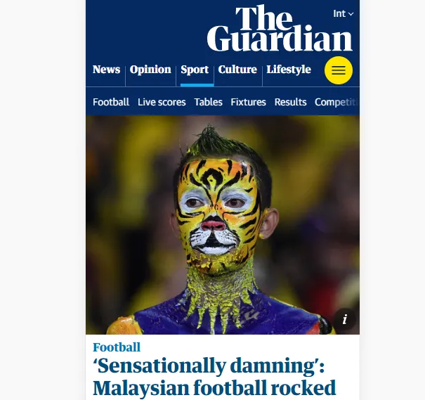 Báo chí quốc tế: Bóng đá Malaysia chấn động vì bê bối nhập tịch