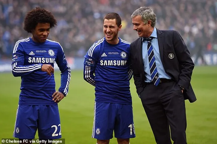 Willian, Hazard và HLV Mourinho