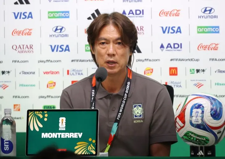 HLV Hong Myung-bo - Ảnh Yonhap