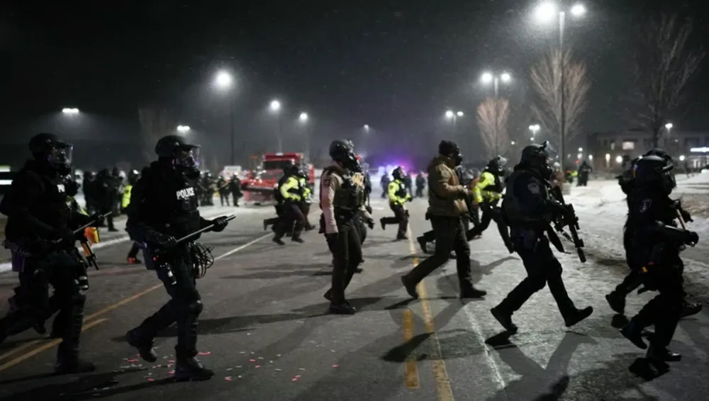 Vụ bắn chết người biểu tình ở Minesota. Ảnh: Minesota Star Tribune