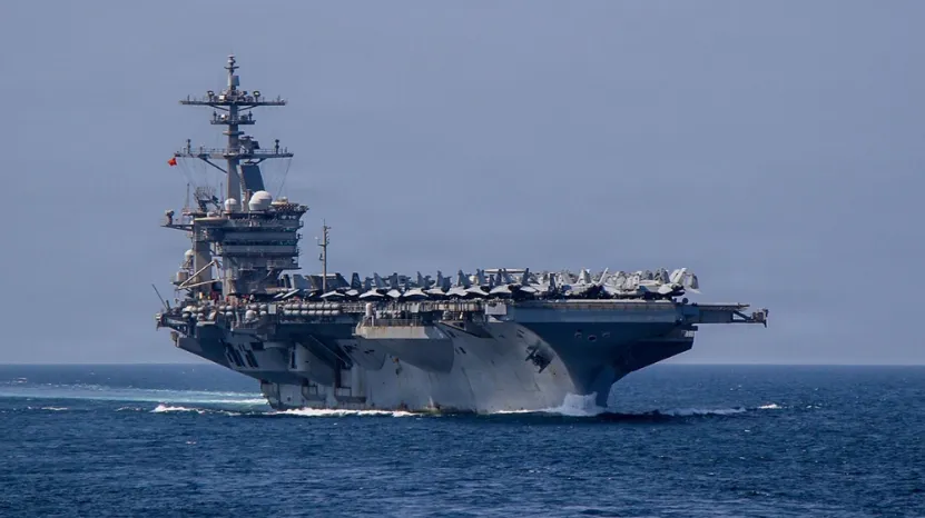 Tàu sân bay USS Abraham Lincoln tại khu vực Trung Đông. Ảnh: US Navy