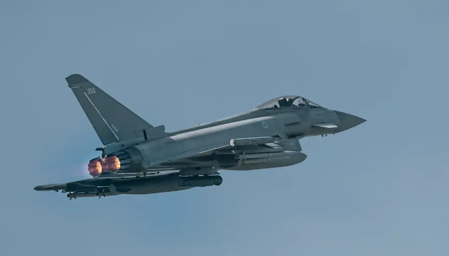 Máy bay chiến đấu Typhoon của Không quân Hoàng gia Anh. Ảnh Royal Air Force