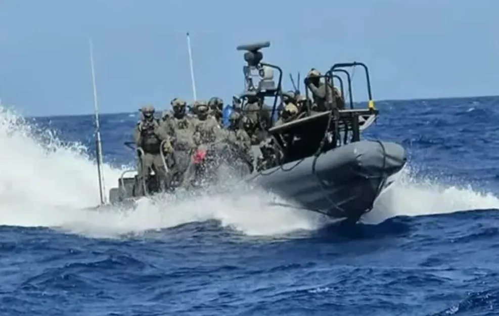 Lực lượng hải quân Israel chặn nhiều tàu trên biển Địa Trung Hải. Ảnh: AL JAZEERA