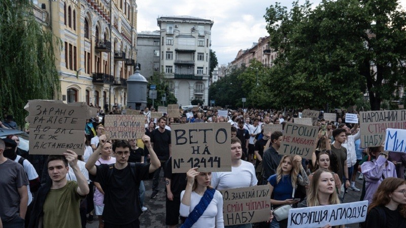 反对泽连斯基的抗议活动