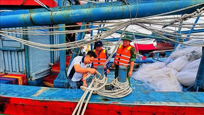 与沿海各乡配合统计、盘点并呼吁船只进入锚地停泊、躲避台风。 