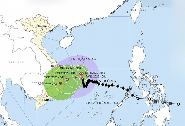 15号台风的位置和路径。 