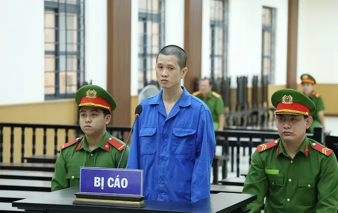 在法庭受审的被告阮国俊。