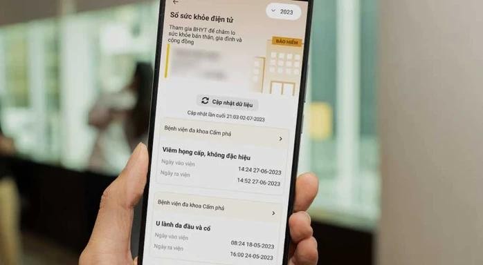 在VNeID应用程式上集成电子健康册。 