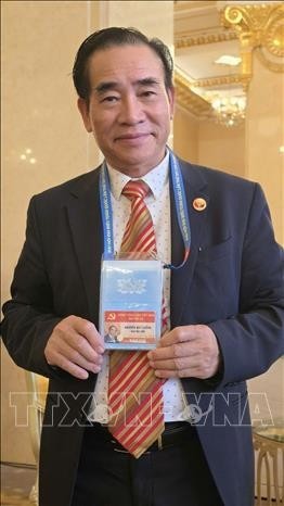 越侨记者阮辉胜。