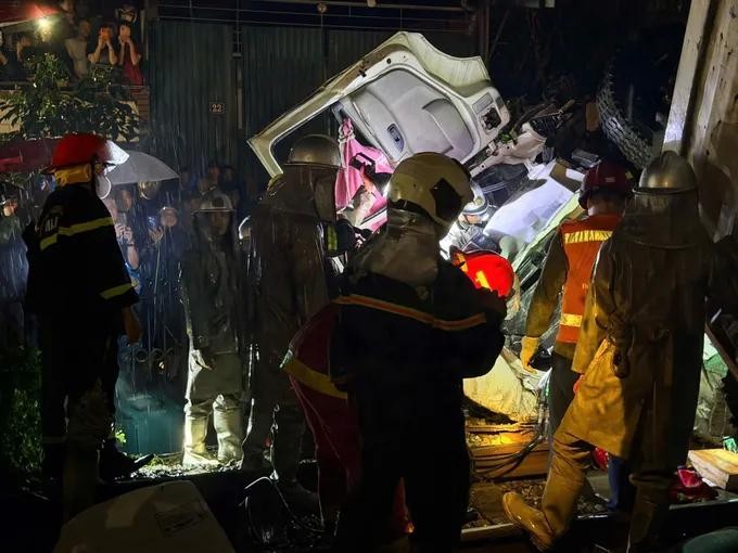 交通事故现场。 