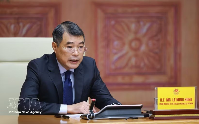 黎明兴总理在亚洲零排放共同体线上峰会上致辞。 