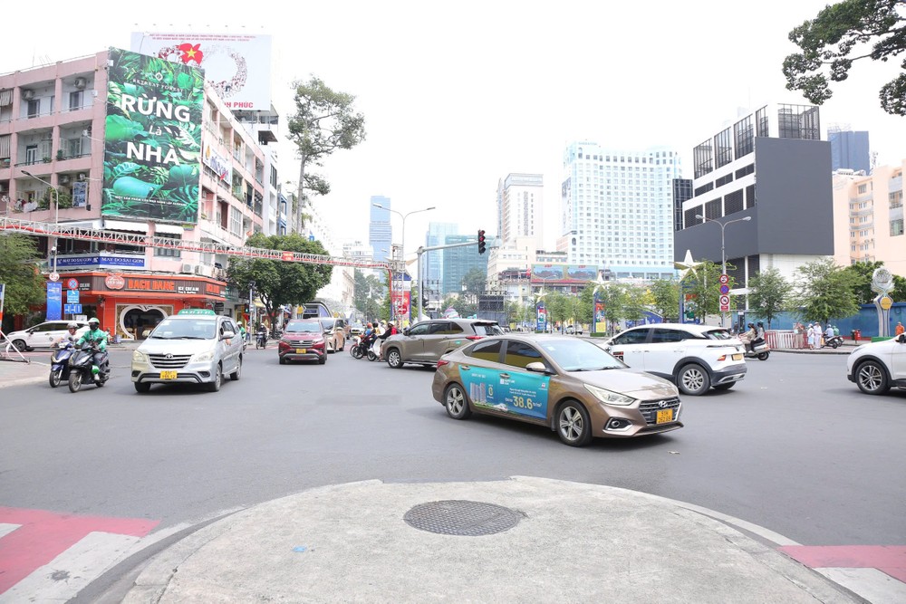  胡志明市中心区。