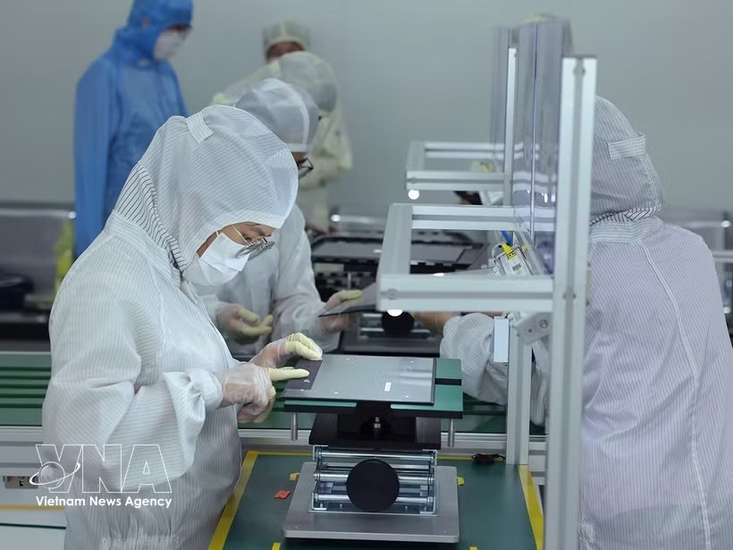 越南 Heesung Electronics 有限责任公司的笔记本电脑组装线。