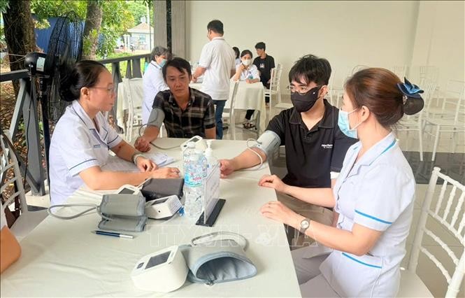 劳动者参加“为100万工会会员、工人、劳动者人次健康照料计划” 