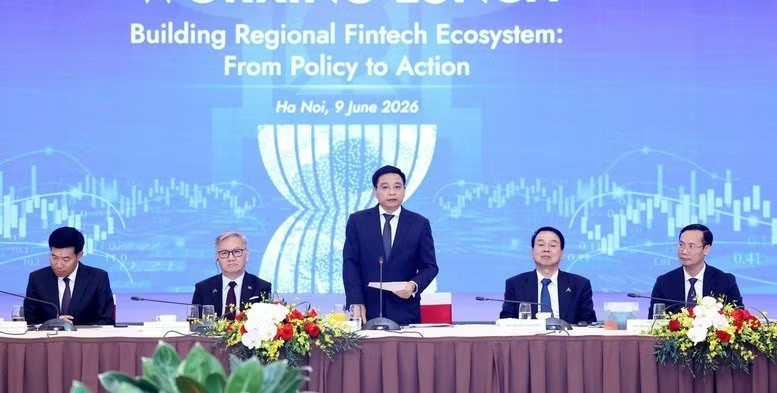 阮文胜副总理致辞。图自政府电子资讯网站 
