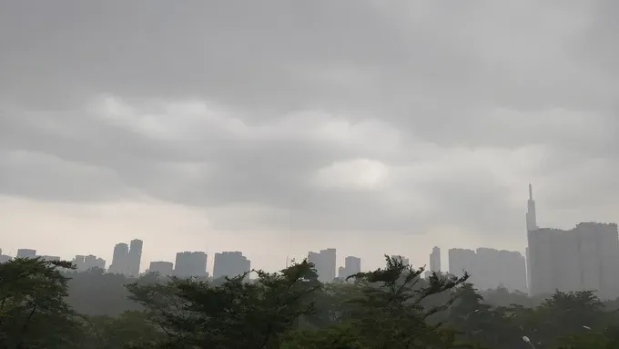  胡志明市即将迎来新一轮降雨。示意图