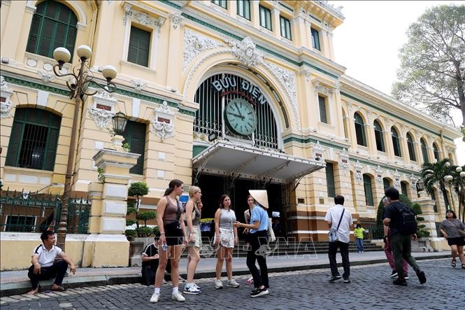 胡志明市中心邮政局——本市最著名的旅游目的地之一。示意图：鸿达/越通社