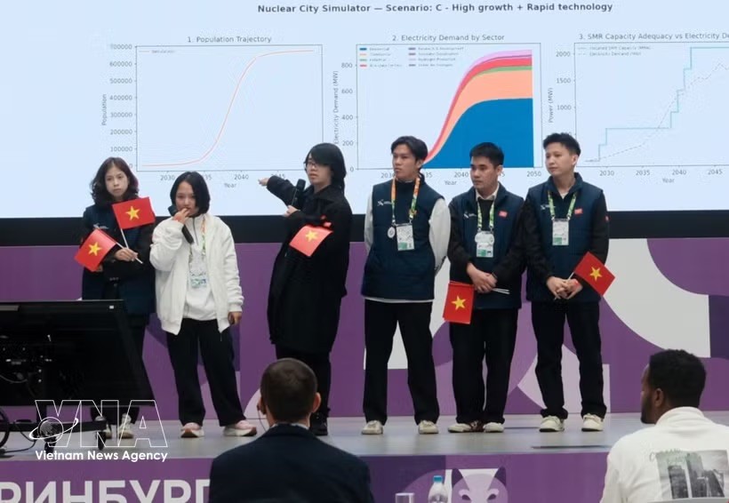 由河内国立大学所属自然科学大学6名学生组成的越南代表团参加在俄罗斯叶卡捷琳堡市举行的Global HackAtom国际总决赛。
