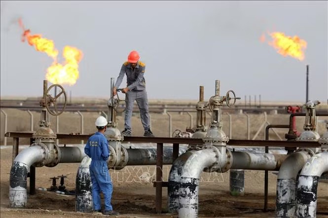 伊拉克纳西里耶的一座炼油厂。图：AFP/越通社