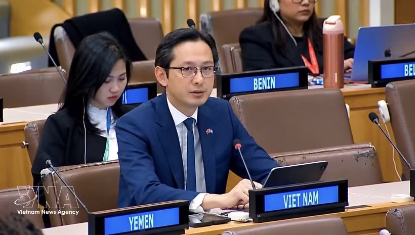 越南常驻联合国代表团团长杜雄越大使。