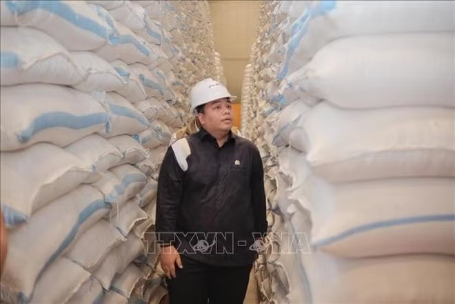 印尼国家粮食物流管理局（Bulog）的大米仓库。图：杜娟/越通社驻印度尼西亚记者